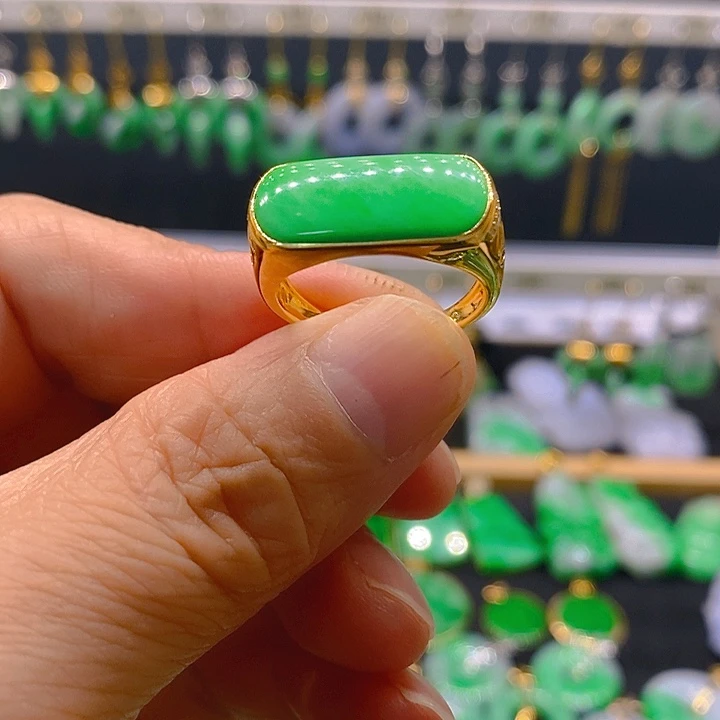 翡翠戒指未镶嵌戒指