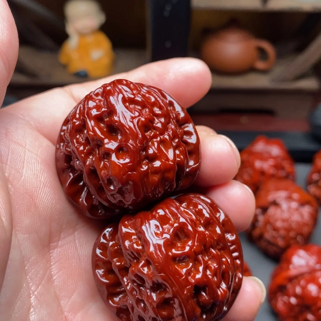 吊坠文玩核桃37白狮子