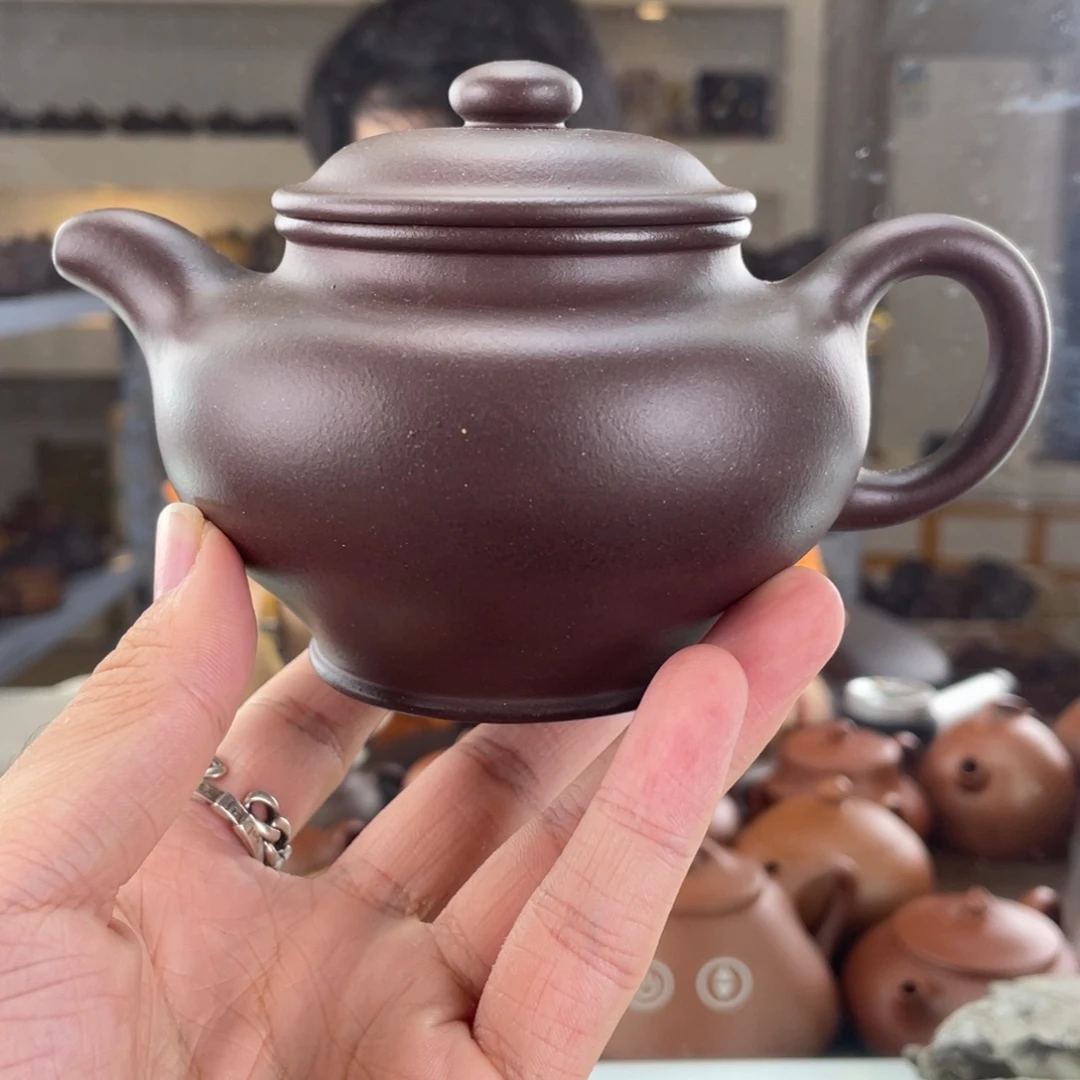 茶壶紫砂270cc大水潭底槽清茶壶