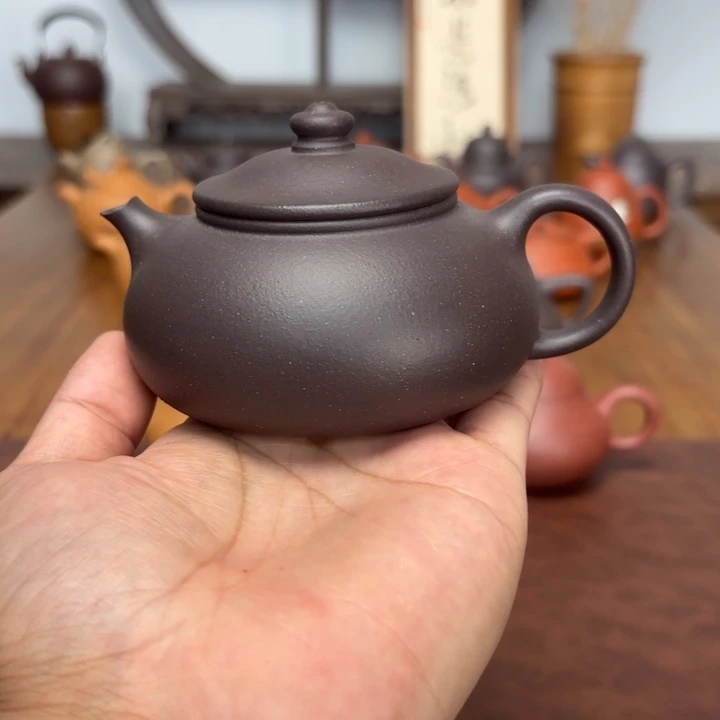 茶壶紫砂寒江200毫升天青