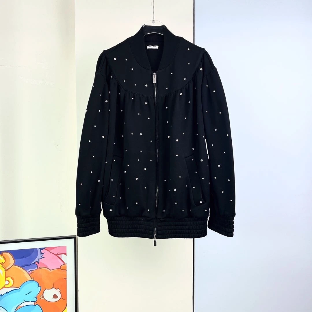 99新/Miumiu/缪缪/拉链卫衣外套/Xs码/Xspk729
