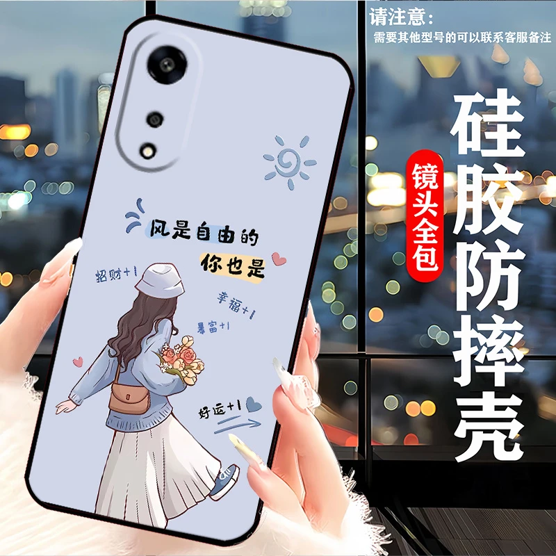 OPPOA1 5G手机壳PHS110卡通新款网红女耐脏硅胶防摔软壳镜头全包