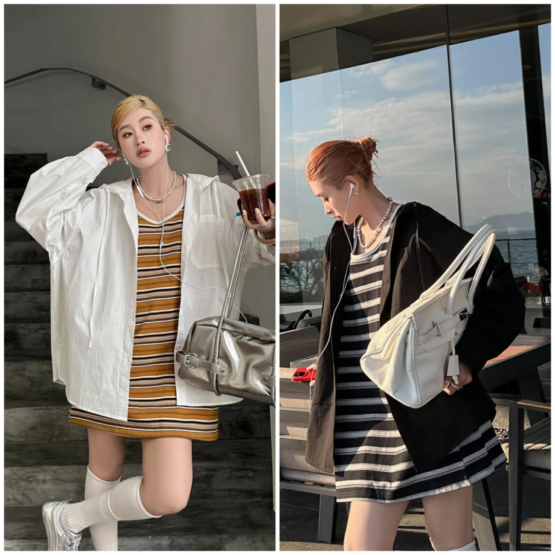 福利 YU 625017 春款 韩版宽松水洗棉连帽衬衫