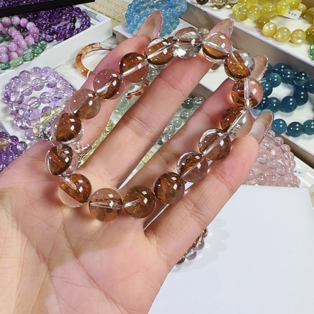 水晶手镯未镶嵌e****?虎皮闪灵11