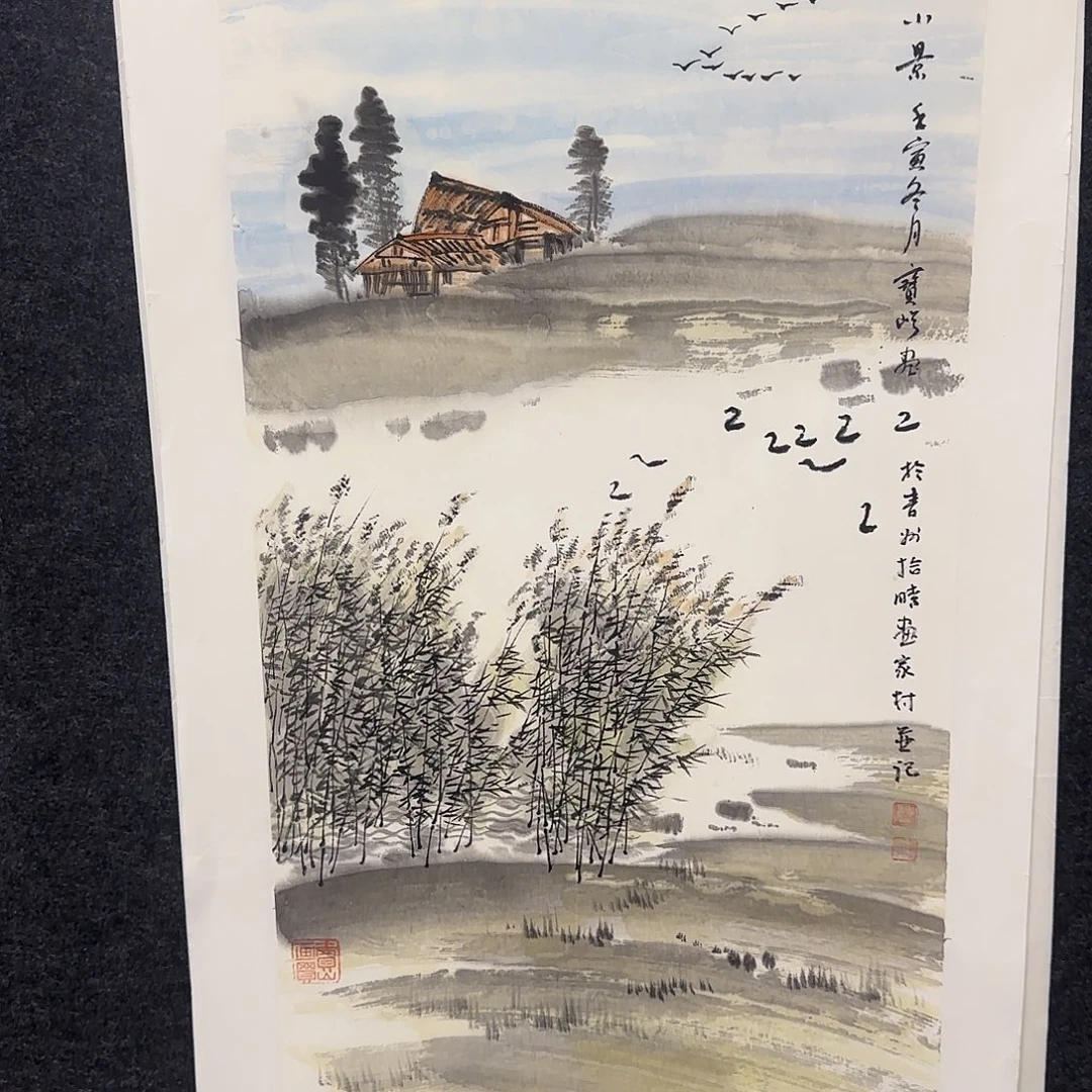 T***r国画纯手绘做作品