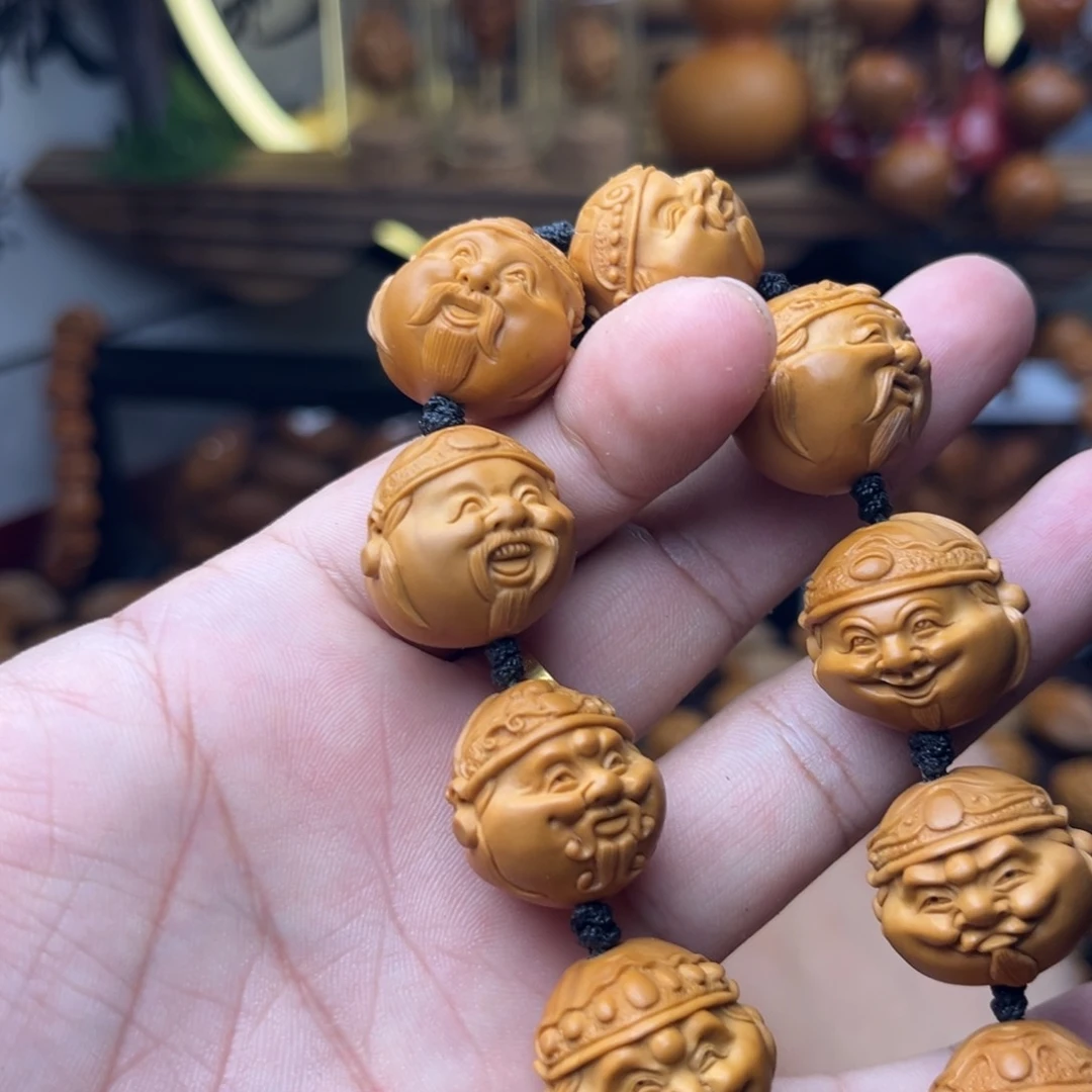 橄榄核吊坠橄榄核地主财神2.0