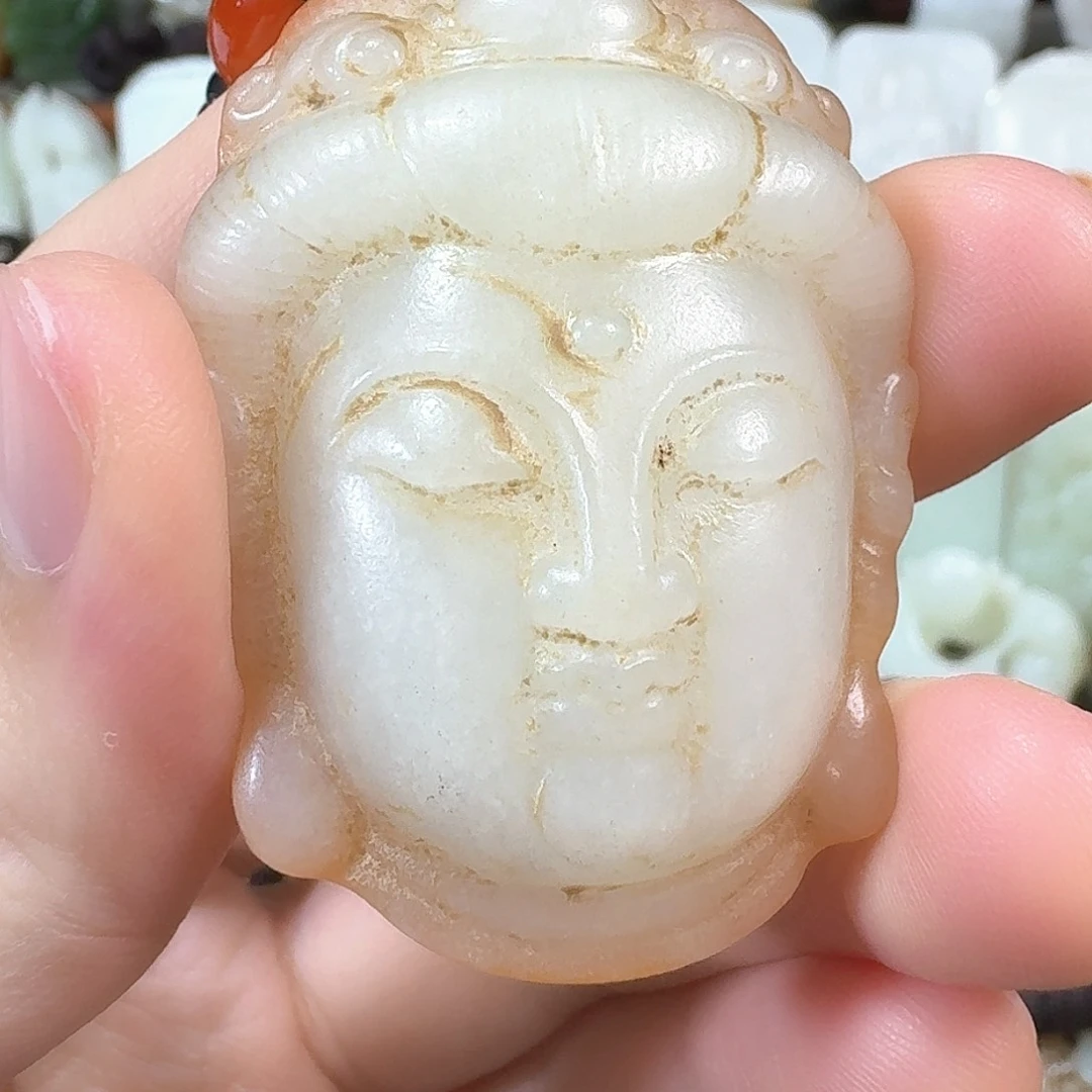 未镶嵌和田玉挂件雨