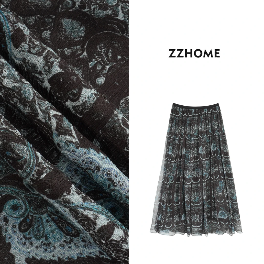 ZOZO HOME | 图腾之美春日出游都市穿搭量感百搭显瘦纱裙q173246p