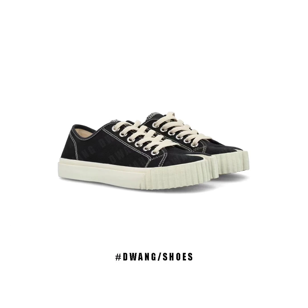 【DVWN 专属】 分趾饼干鞋年春秋新款系带平底休闲帆布鞋女猪