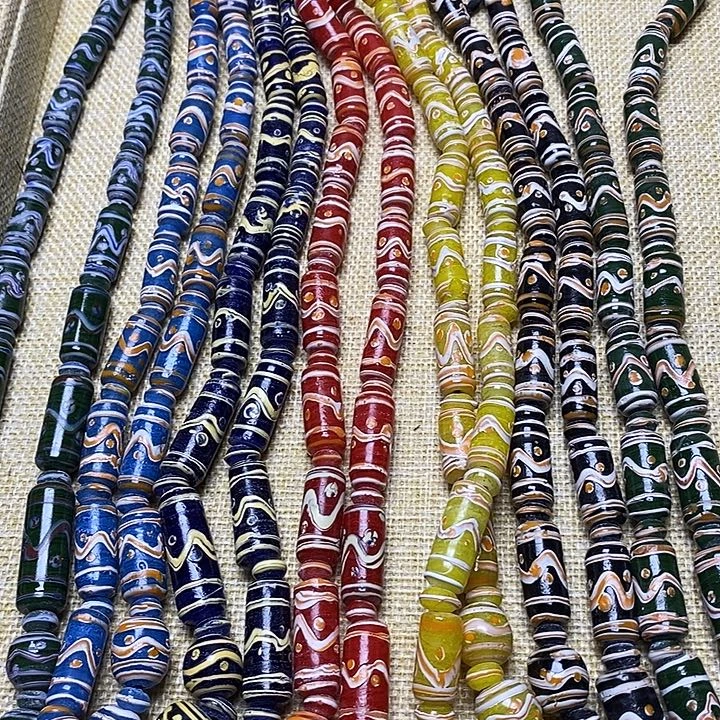 颈饰玻璃桶珠链子随机一条083