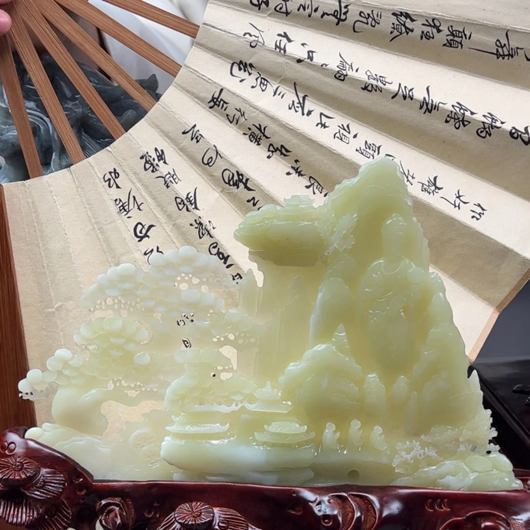 和田玉未镶嵌摆件