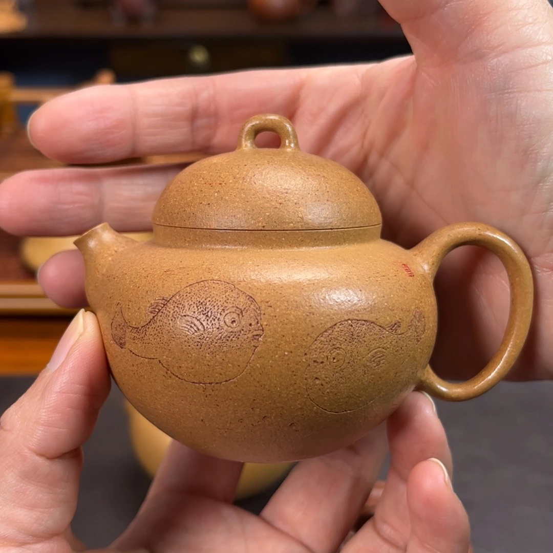 紫砂茶壶宜兴紫砂壶半手工制作