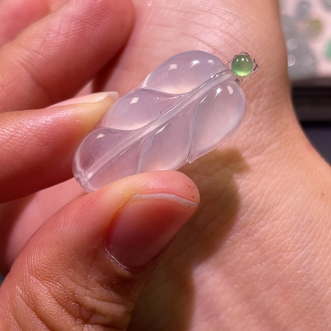 定制翡翠未镶嵌叶子