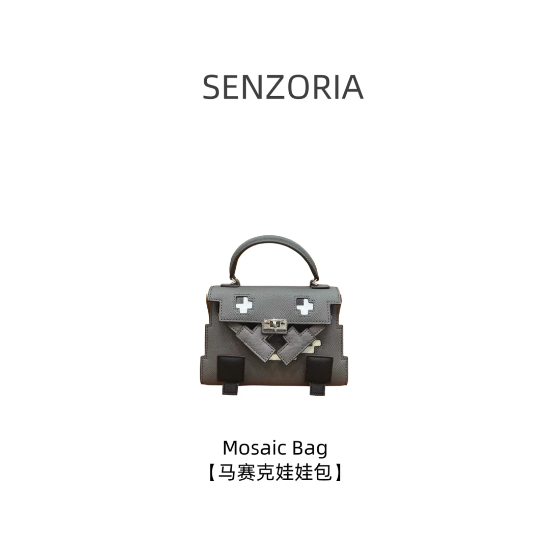 SENZORIA【马赛克娃娃包】KL Doll Mosaic凯莉单肩斜挎时尚百搭个性