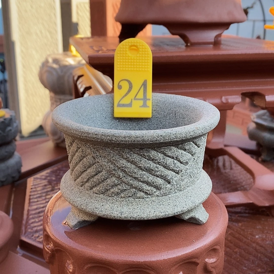 品格石器石头花盆