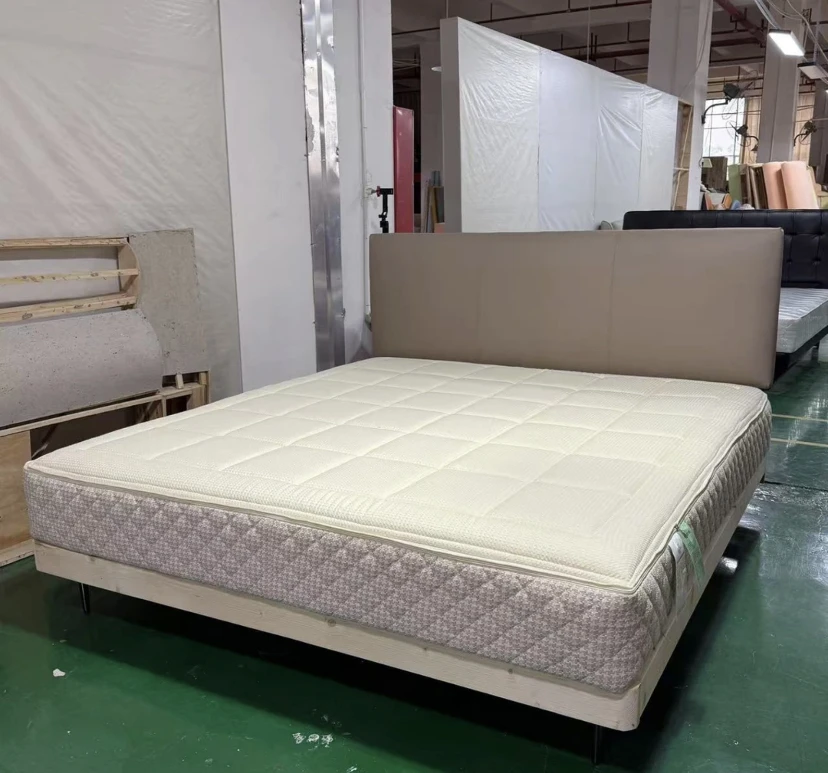 【老板自卖】小户型薄床头款软体床松木软体床主卧室软包床家用