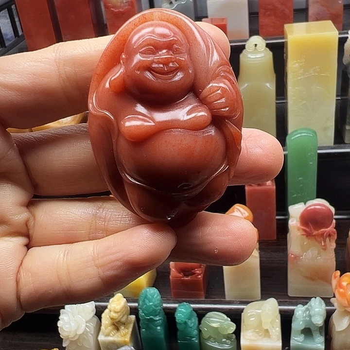 寿山石印石寿山石手工雕刻