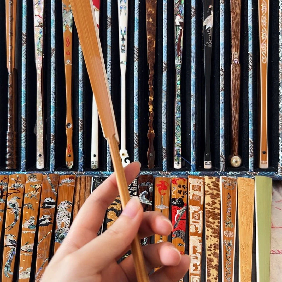 0***7扇子祝锦记手工制作