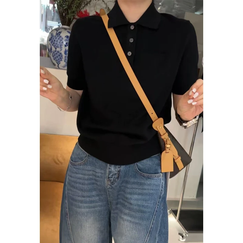 《会呼吸的POLO》6505短袖上衣poloT恤女士显瘦百搭休闲宽松时尚