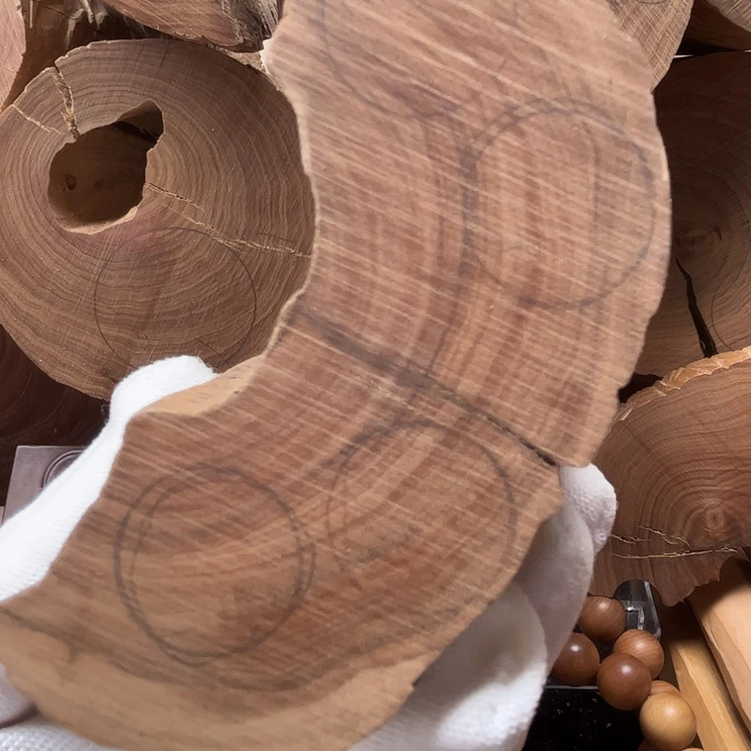 緘***默檀香木手串/手链定制9x10老型单圈