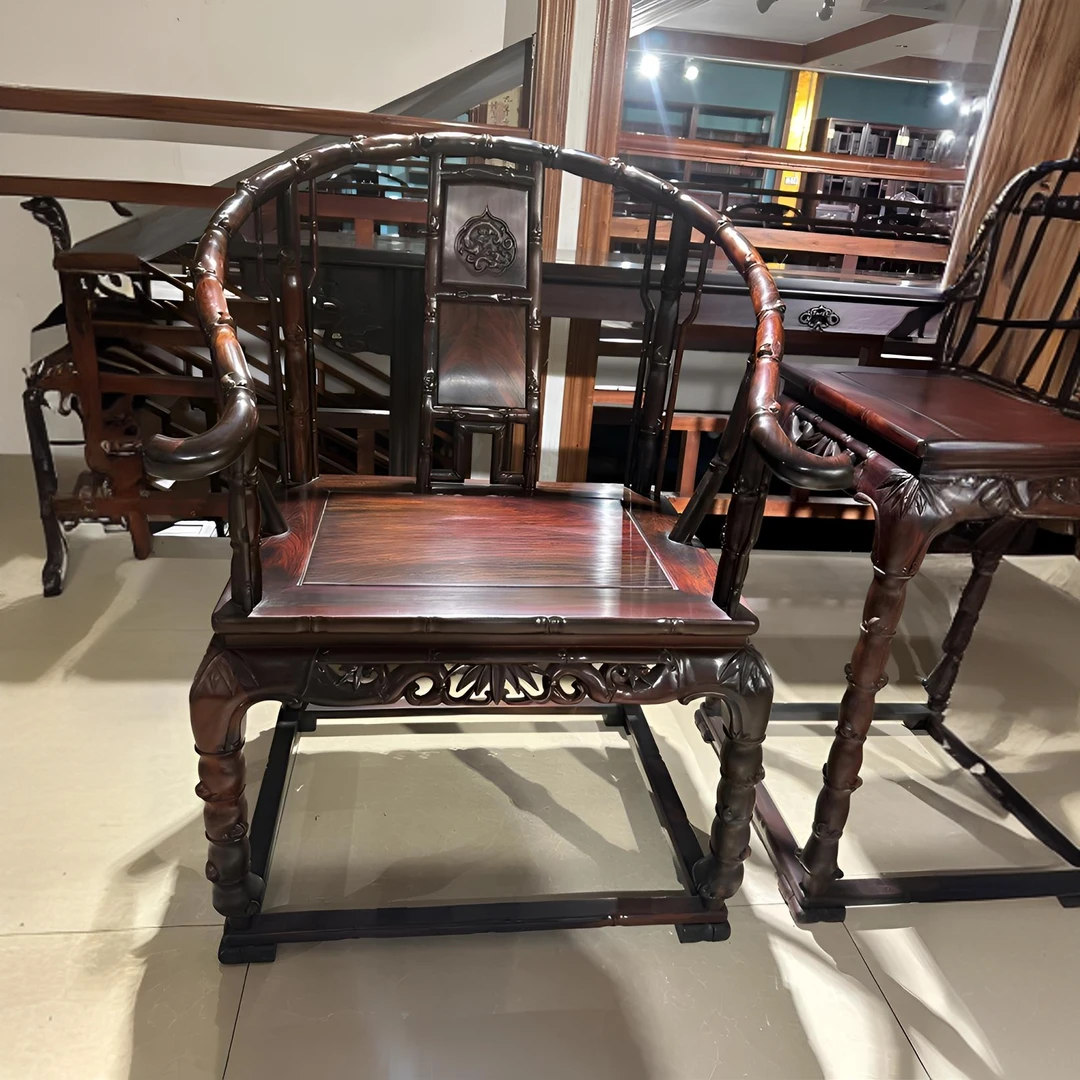 交趾黄檀竹节三件套全独板