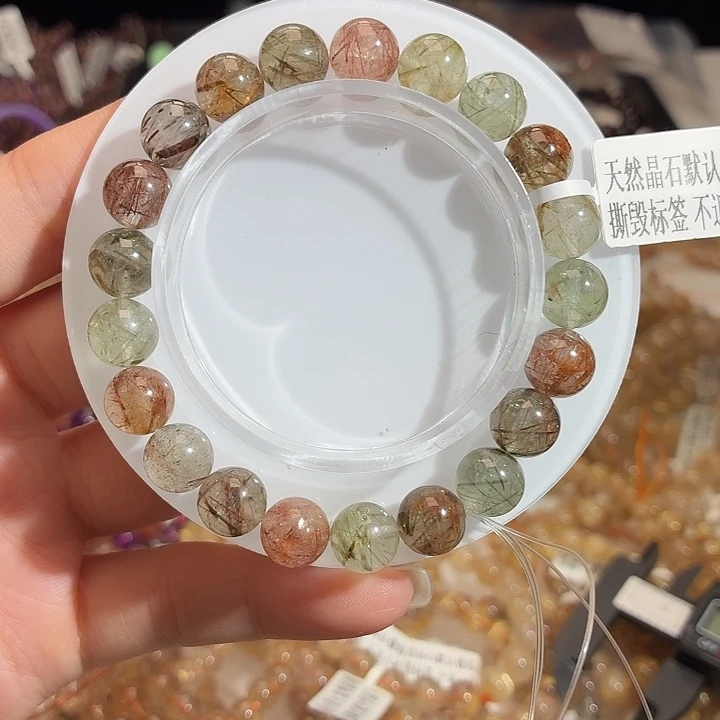 水晶未镶嵌手链12号绿彩发卡9.2