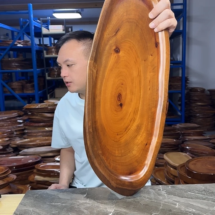 香樟木茶盘实木57.5*21