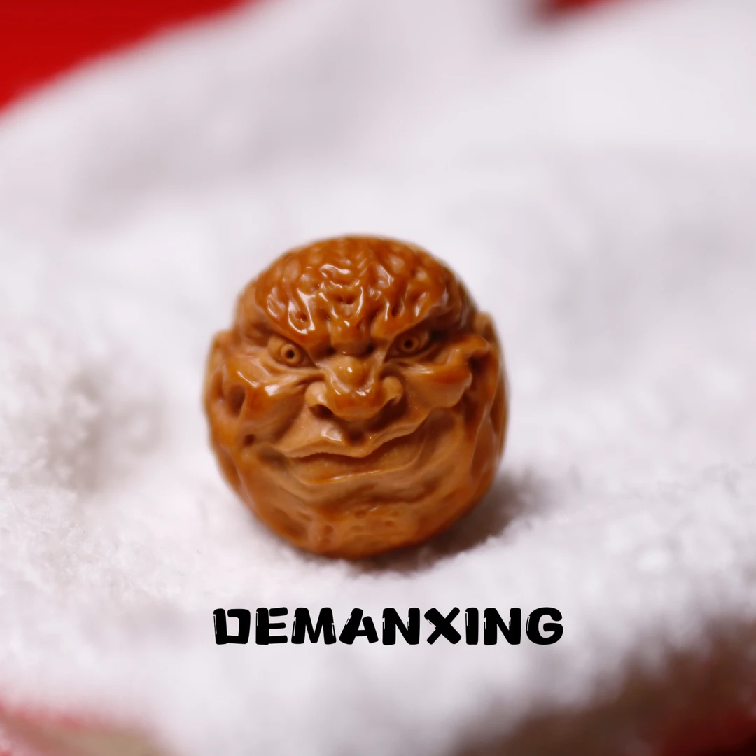 【德满兴出品】纯手工雕刻猴头核桃恶僧单颗