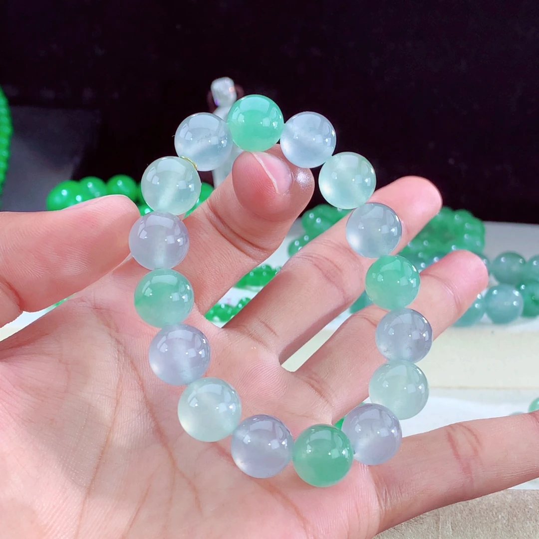 未镶嵌手串翡翠天然缅甸