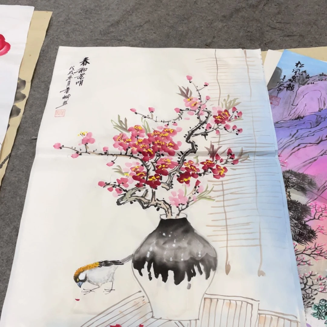 国画国画作品画心一张