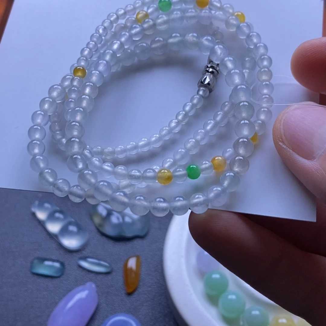 翡翠未镶嵌挂件项链