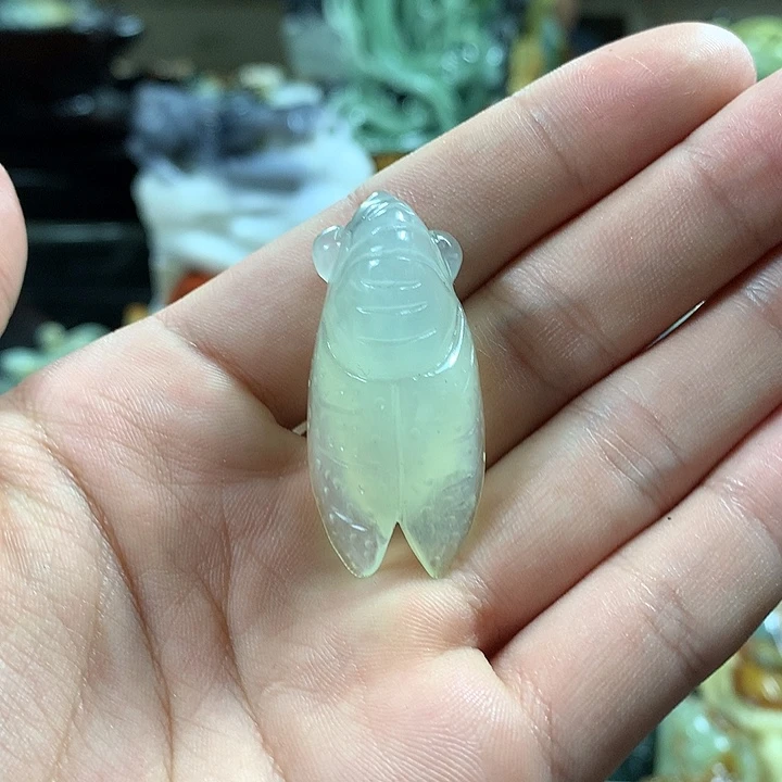 岫玉手把件未镶嵌