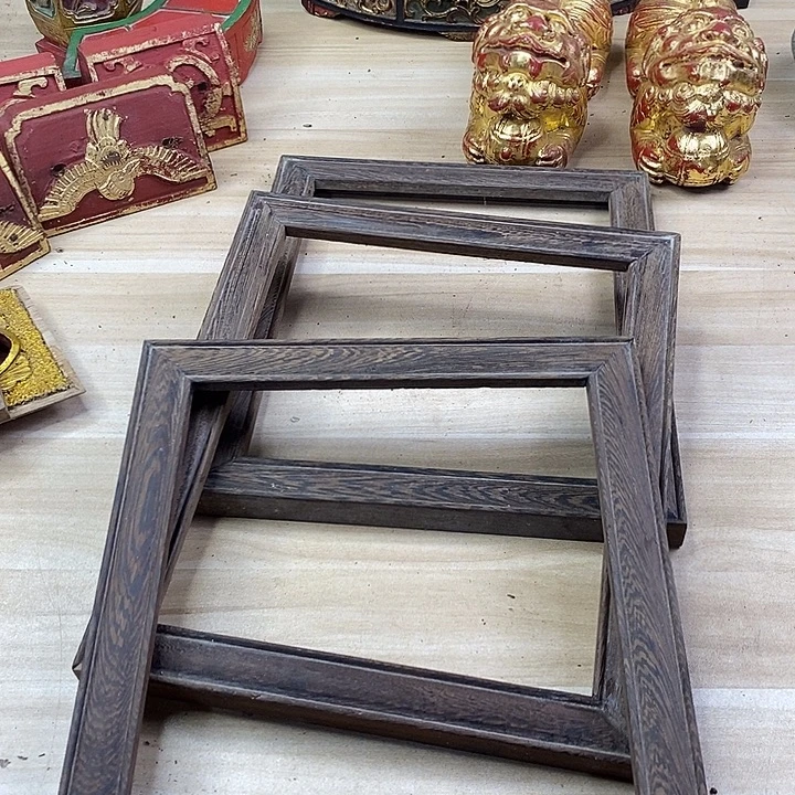 香榧木茶室空间老木雕鸡翅木