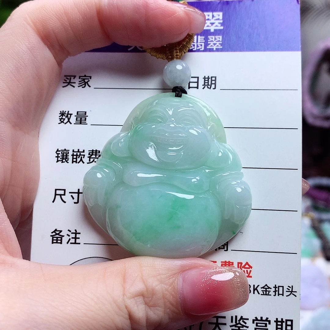 颈饰未镶嵌翡翠佛公61
