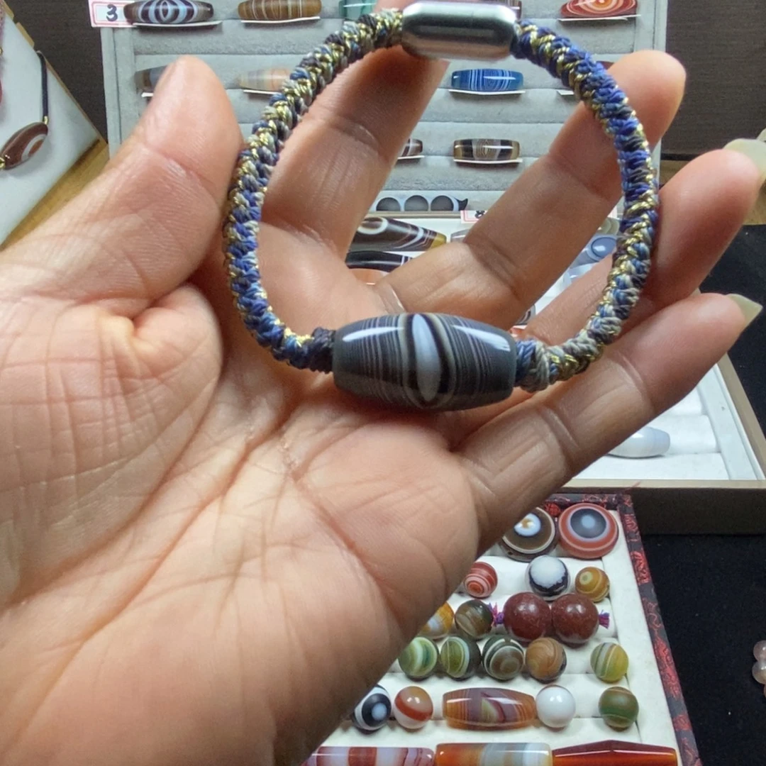 喂***糖玛瑙/玉髓合金珠宝半成品