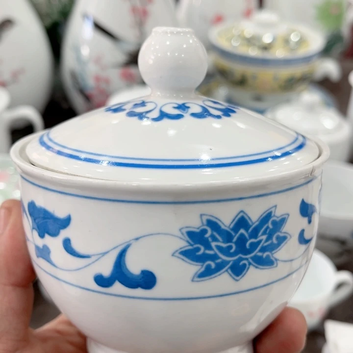壶釉下五彩的瓷器和瓷器