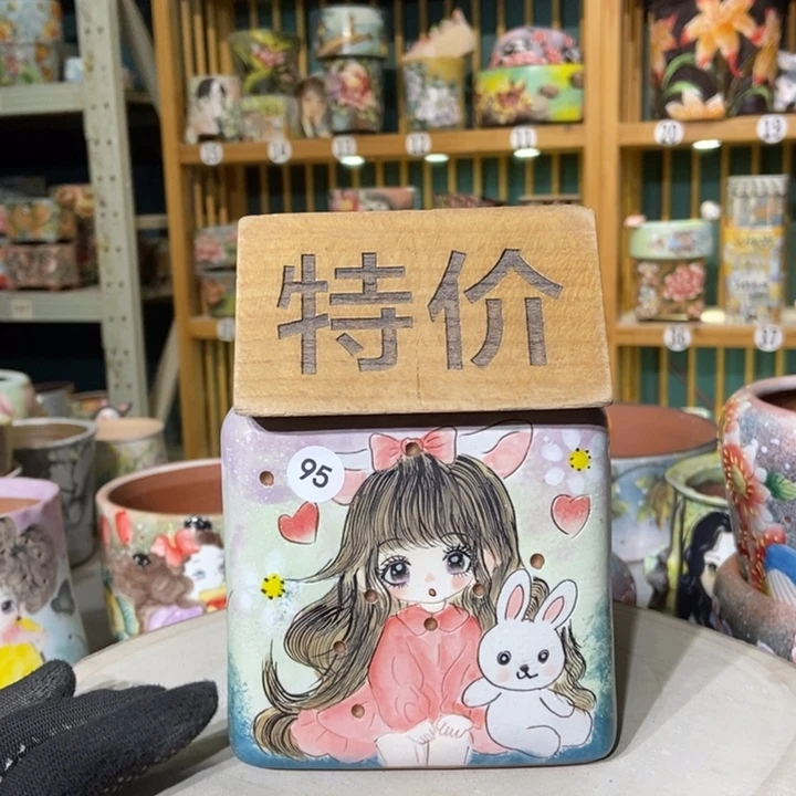 红陶景德镇艺术手绘作品