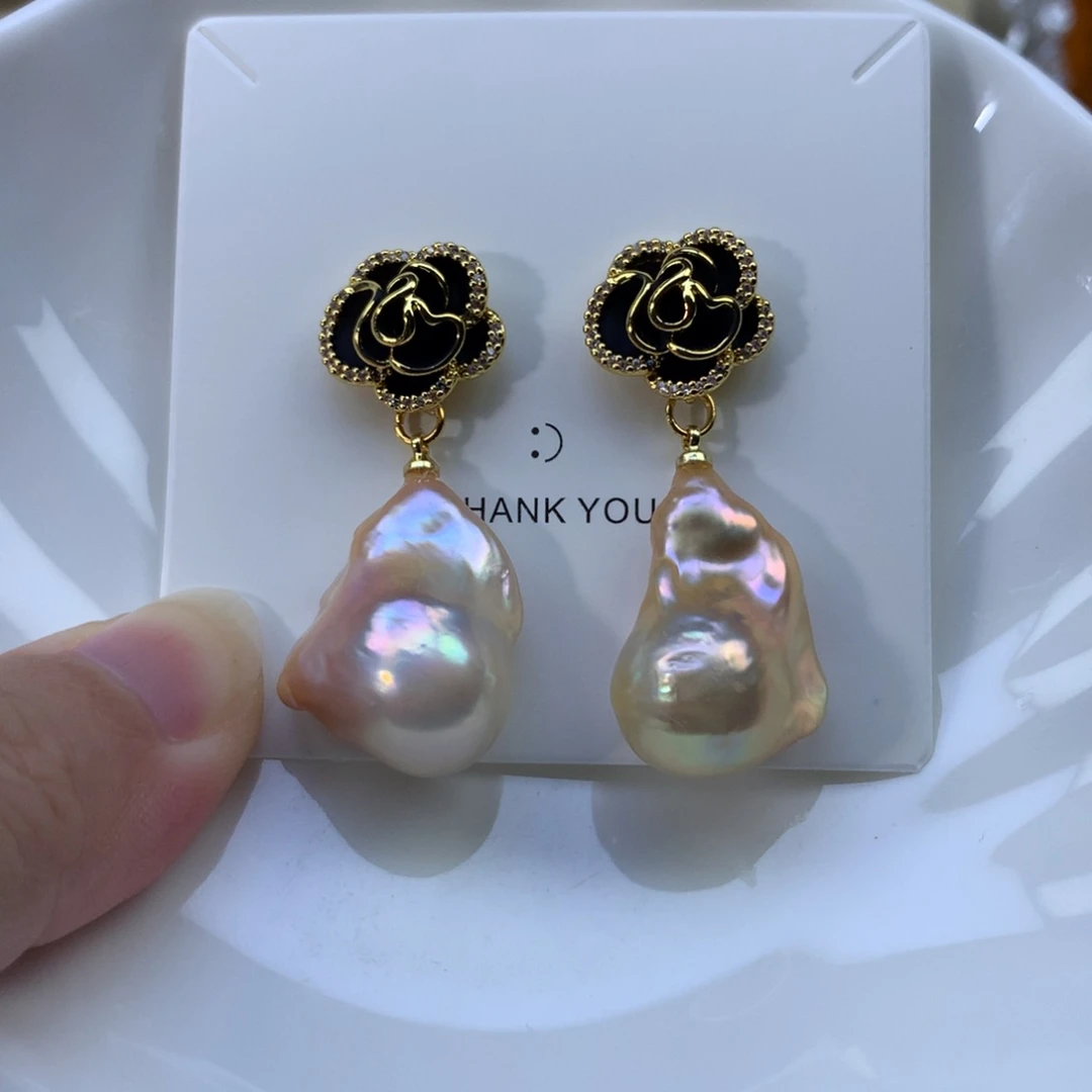 合金淡水珍珠耳环特价2744