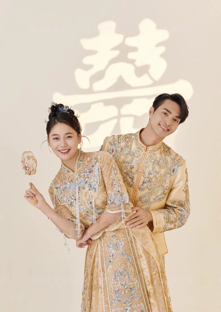 直播链接断码特价秀禾服香槟色新中式新娘礼服高端结婚敬酒出阁服