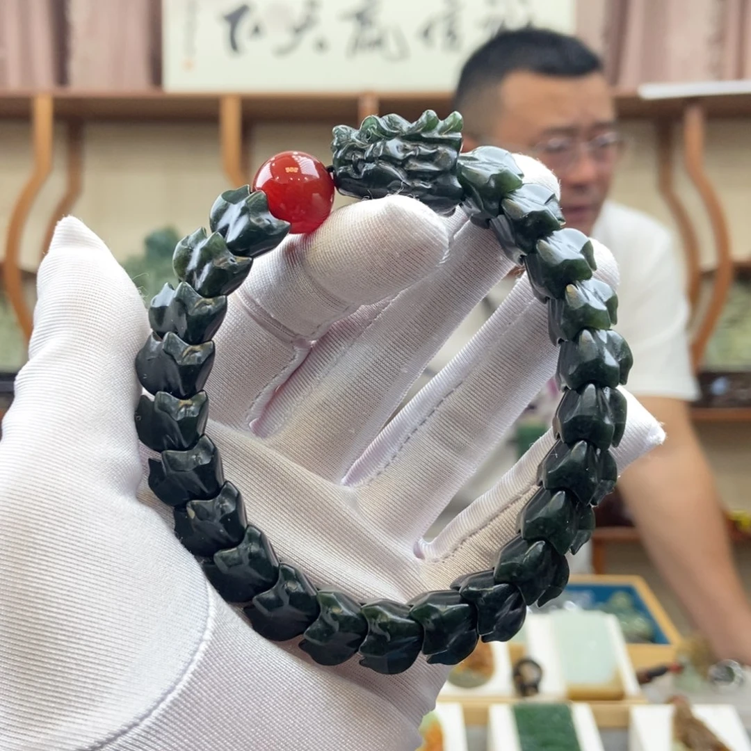 和田玉未镶嵌手链