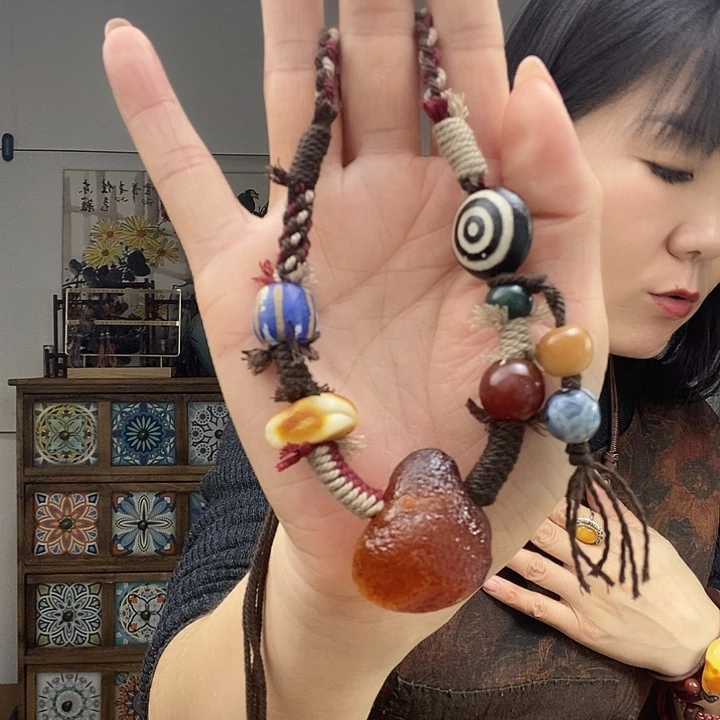 蜜蜡项链未镶嵌项链