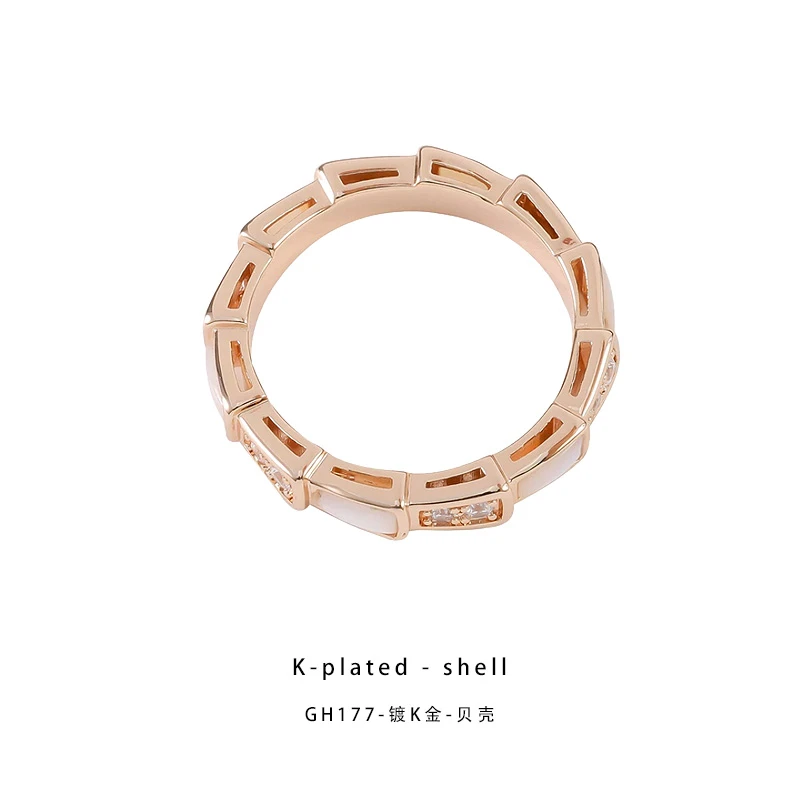 CNC精工戒指 经典灵蛇戒指精致百搭戒指GH177