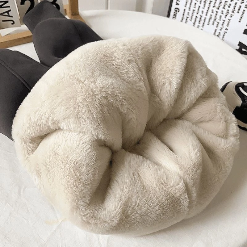 【850克特厚仿兔毛一条过冬】加绒加厚保暖裤特厚抗寒棉裤一条过冬