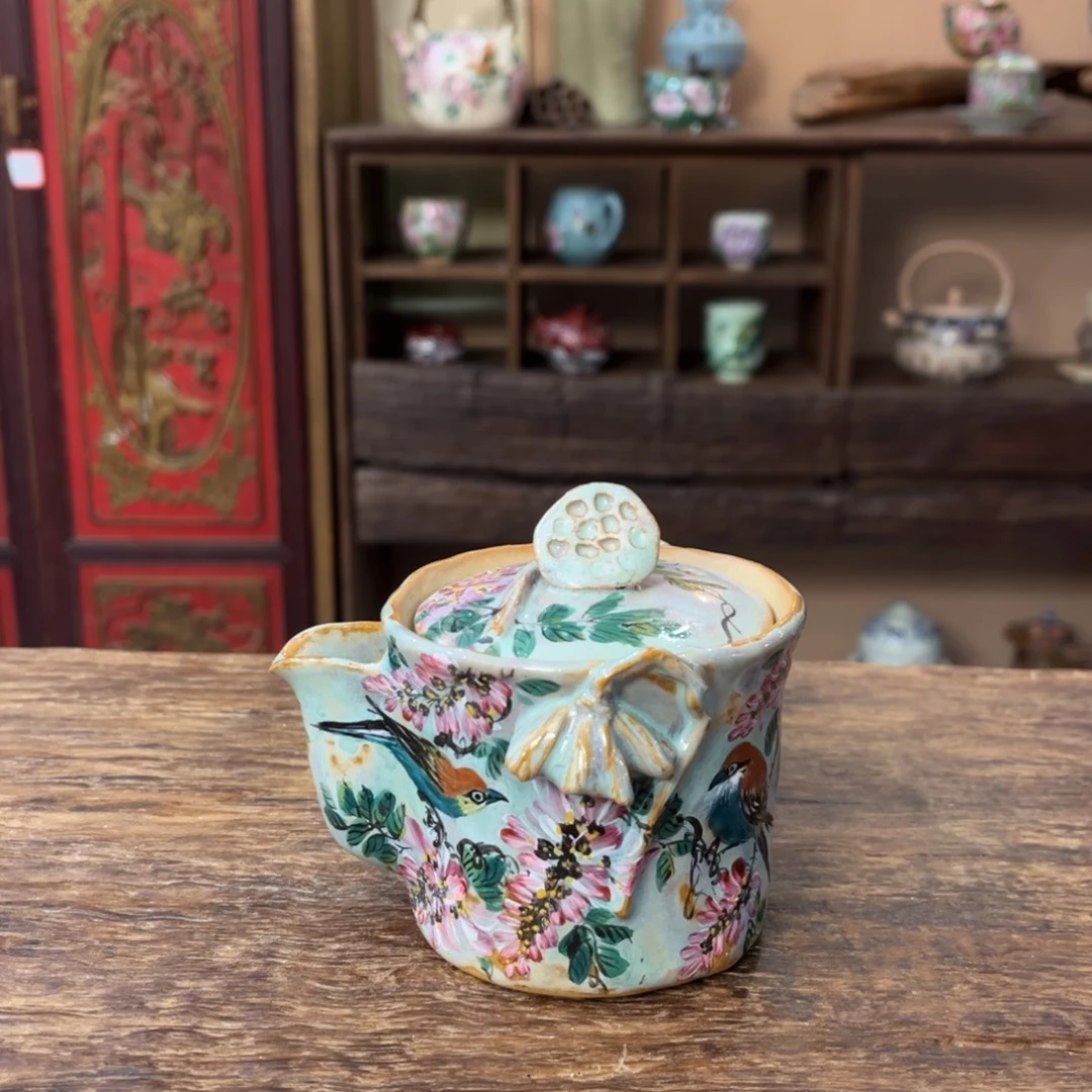 柴烧手工手绘陶瓷