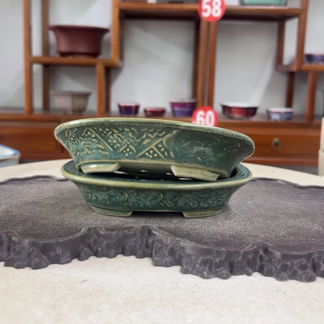 紫砂花盆瑕疵3-14-11.5-2。。。