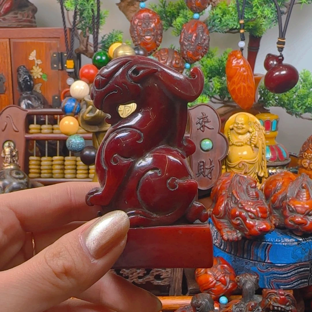 蜜蜡裸石未镶嵌金**梦