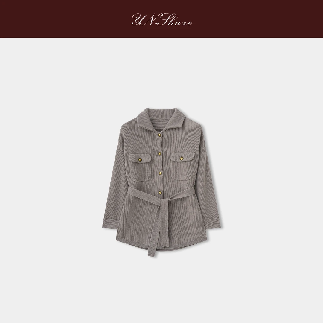 YN-SHUZE【秋日燕麦】设计师冬季时尚百搭大衣外套SZ-YNB-C1113