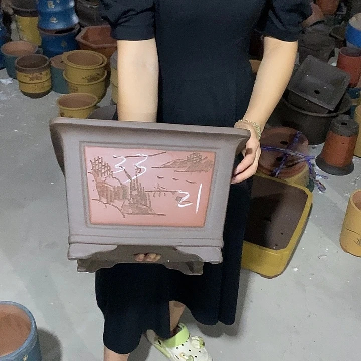 紫砂花盆紫砂花盆