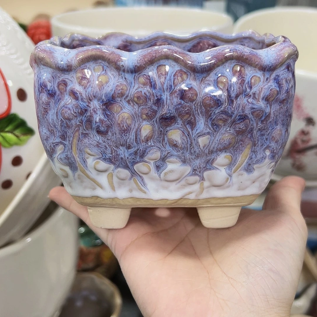 外贸尾单陶瓷花盆凑10米包邮