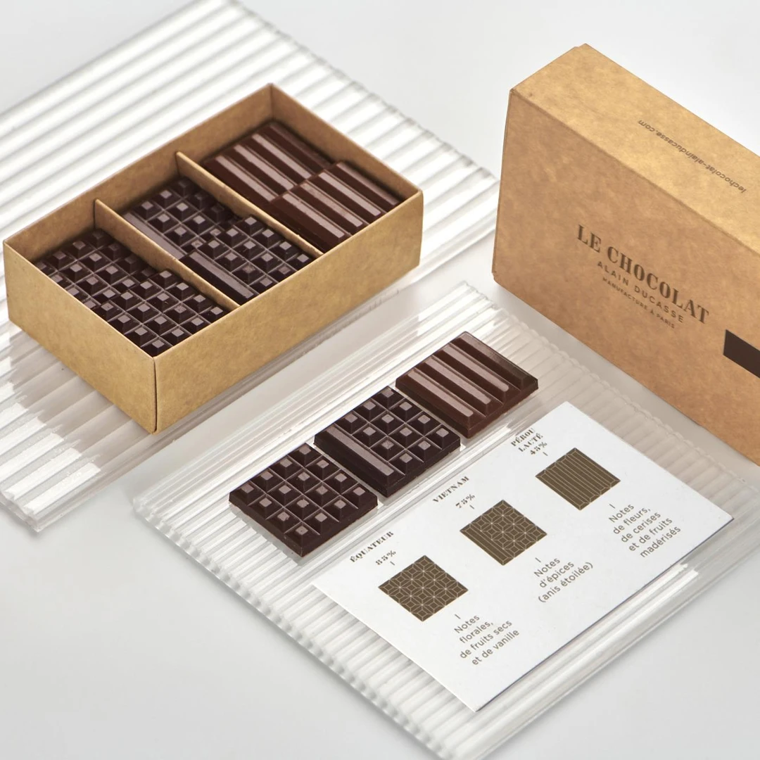 法国进口鼎级Alain Ducasse 21星厨神夹心黑巧克力牛奶礼盒